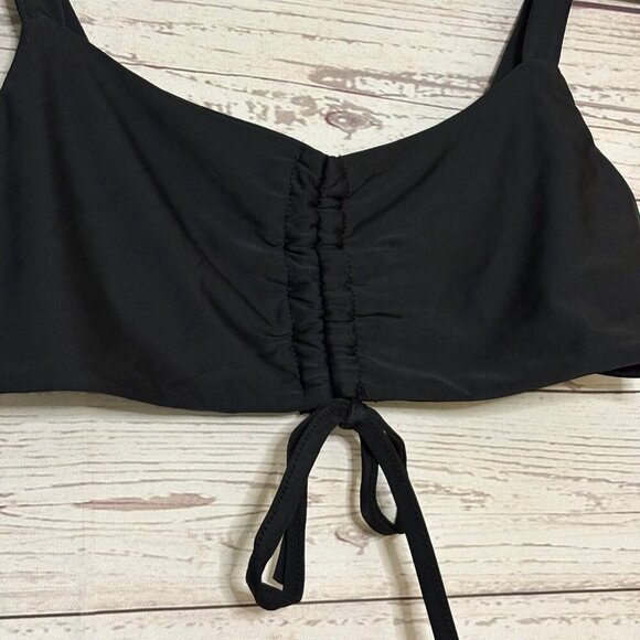 🍗 Princess Polly Black Crop Top Size 6 - Picture 3 of 5